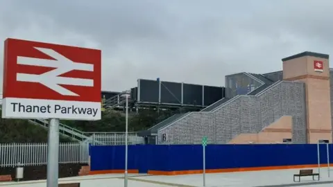 SouthEastern Outside Thanet Parkway station, Kent