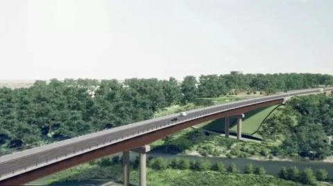 Artist impression of the North West Relief Road