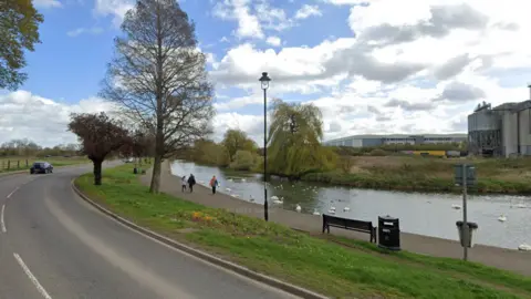 Google A view of the River Nene in Wellingborough from the road