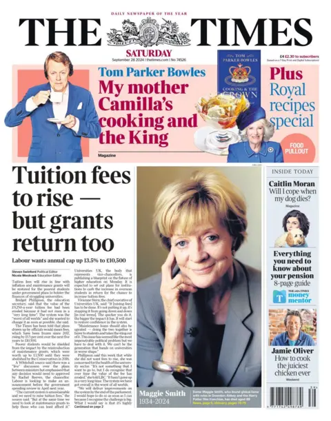 The Times beforehand   leafage   28 September