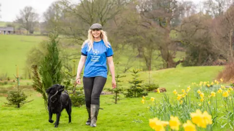 Yorkshire Cancer Research Hannah Russell and her dog
