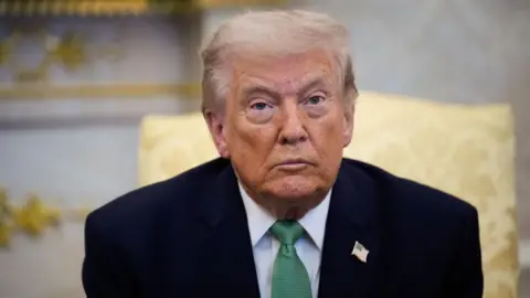 President Donald Trump in the Oval Office on 17 March 2026