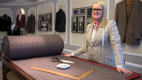 Getty Images Kathryn Sargent is Savile Row's first female master tailor