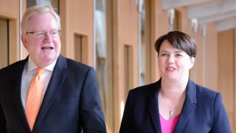 Getty Images Jackson Carlaw and Ruth Davidson