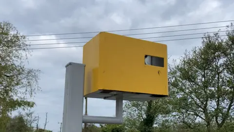 Luke Deal/BBC Guy Hayward's fake speed camera