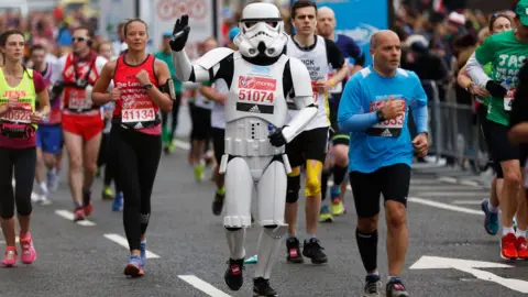 Getty Images Jez Allinson as a stormtrooper in 2016