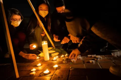 Getty Images Vigil in Monterey Park