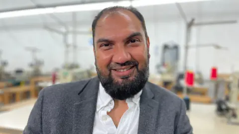 Saeed Khilji, of the Textile Manufacturer Association of Leicestershire