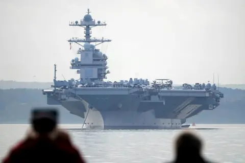 PA Media USS Gerald R Ford aircraft carrier