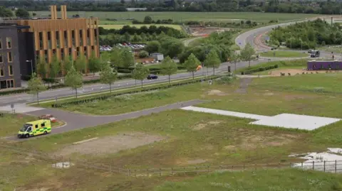 CUH The helipad next to Addenbrooke's Hospital