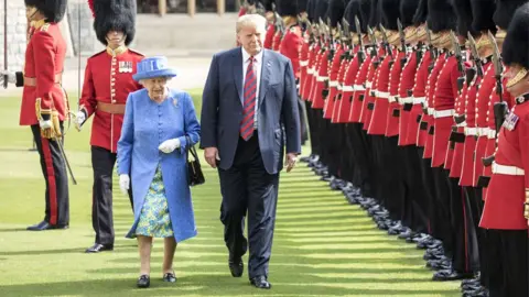 Getty Images The Queen and Donald Trump