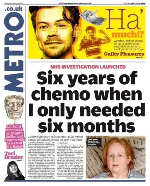 “Six years of chemo when I only needed six months”.
