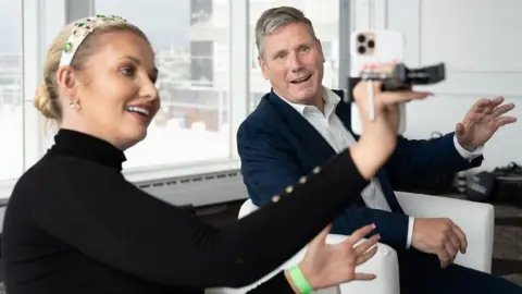 PA Media Amy Hart and Sir Keir Starmer