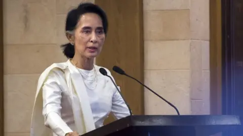 Getty Images Myanmar's State Counselor Aung San Suu Kyi