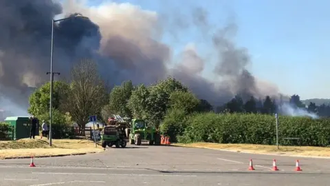 South Central Ambulance Service Fire in Marlow