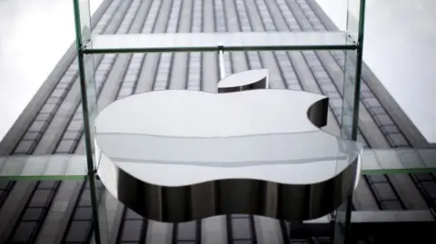 Reuters An Apple logo on display outside the company's flagship store in New York City