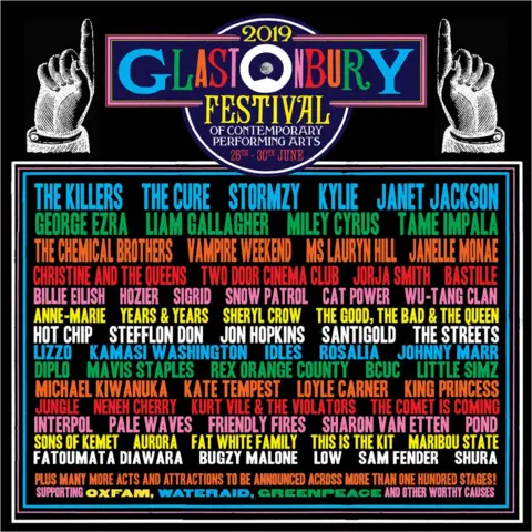 Glastonbury festival Glastonbury performers for 2019