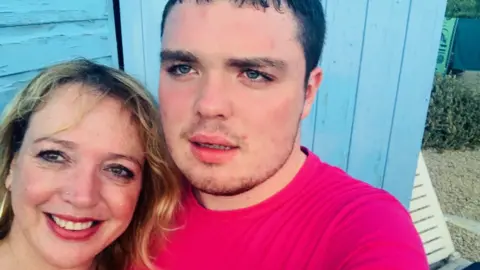 Lucy Burke Lucy and her son Danny