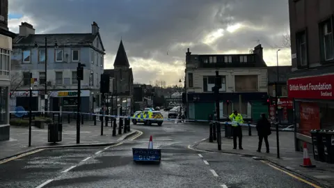 Airdrie street crime scene