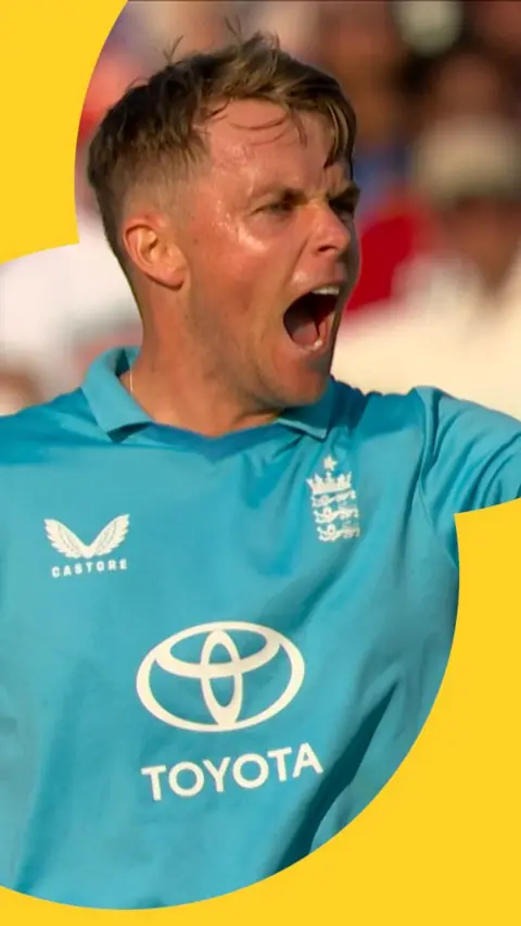 Sam Curran after getting two wickets 