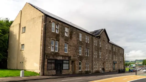 A photo of the block on lower bridge street that Haney moved to