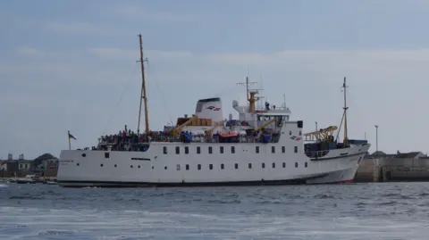 The Scillonian III in St Mary's