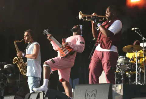 Jazz stars Ezra Collective are runners-up EPA Ezra Collective tear it up on stage