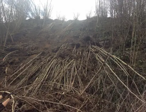 Network Rail Landslip at Wadhurst