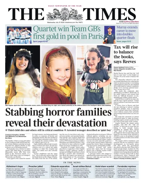  Stabbing horror families reveal their devastation". 