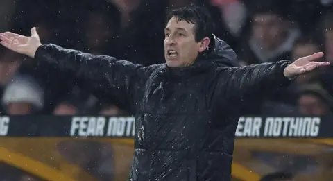 Aston Villa manager Unai Emery