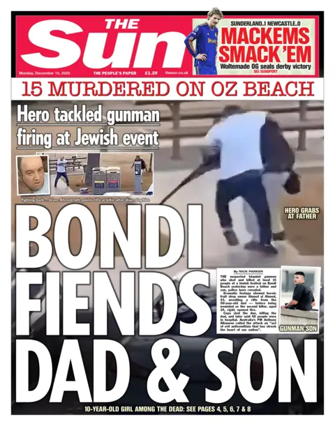 "Bondi fiends dad and son".