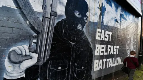 Getty Images A UVF mural in Belfast
