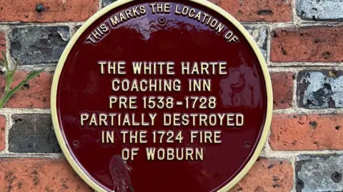 Woburn Events A plaque in Woburn