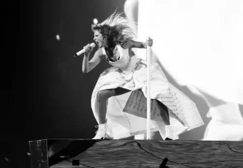 Getty Images Taylor Swift on stage
