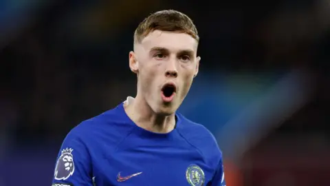 Chelsea's Cole Palmer roars in celebration after scoring