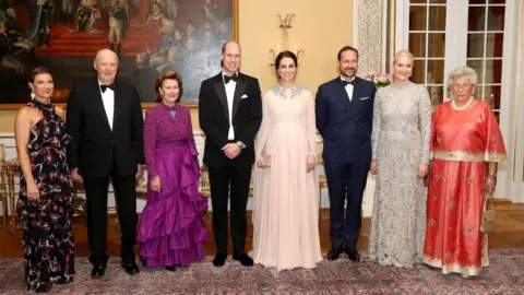 Getty Images Prince William and Kate group photo with Norwegian royalty