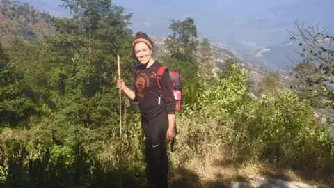 Supplied photo Hayley Keohane while travelling