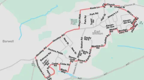 Hinckley and Bosworth Borough Council A map which shows where the Article 4 direction could be implemented
