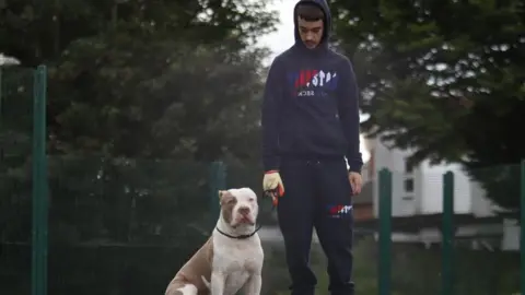 farrellfocus  Jake Harris with one of his dogs