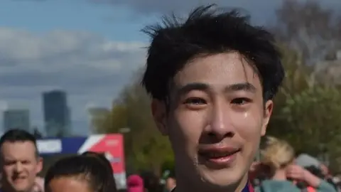 BBC Viet-Anh Tran cried "tears of joy" when he completed the challenge