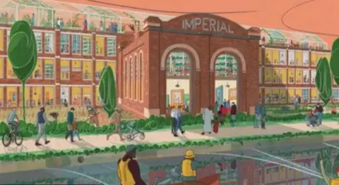 Blackburn with Darwen Council Imperial Mill artist impression