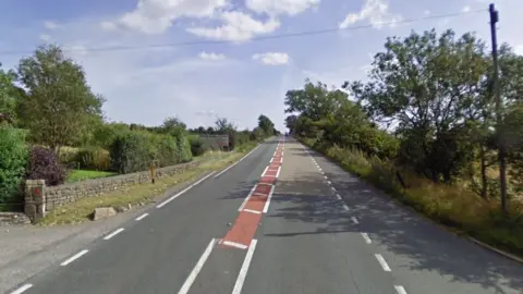Google View of the A66 site of the crash