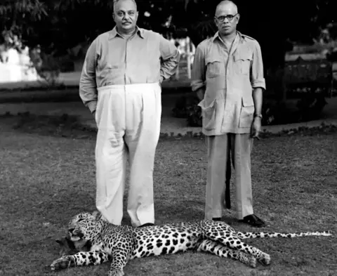 Courtesy Narayani Basu VP Menon (right) after a shoot with Digvijaysinhji Ranjitsinhji Jadeja, the princely ruler of Jamnagar