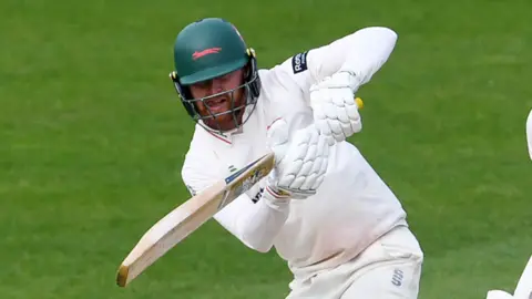 Jonny Tattersall batting for Leicestershire at Glamorgan