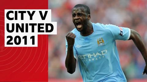 Manchester City's Yaya Toure celebrates