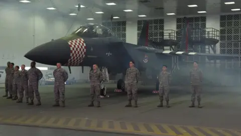 US Airforce US airmen at RAF Lakenheath