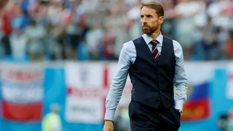 Getty Images Gareth Southgate at the 2018 World Cup
