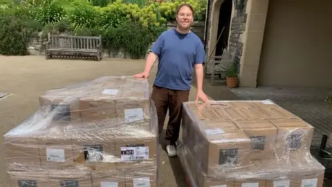 Alastair Sims Alastair Sims with the new books