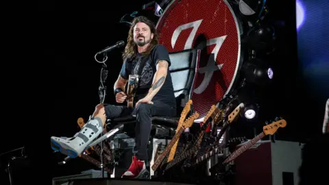 AFP/Getty Dave Grohl performing at the Ansan Valley Rock Festival south of Seoul in July 2015