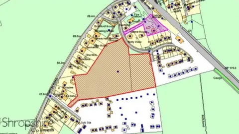 Shropshire Council A map of the site